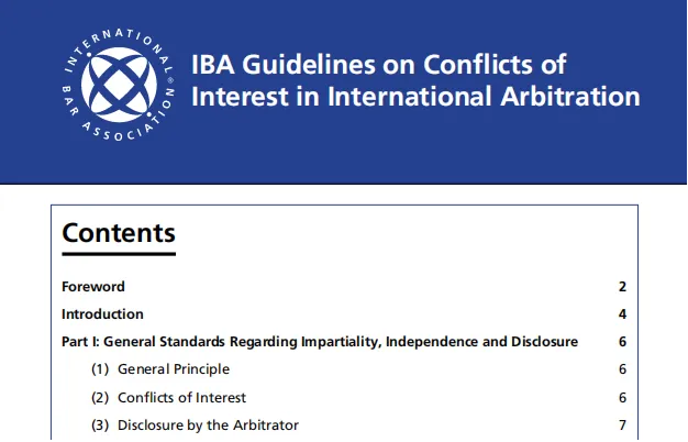 La International Bar Association ha publicado la edición 2024 de sus Directrices sobre conflictos de intereses en el arbitraje internacional
