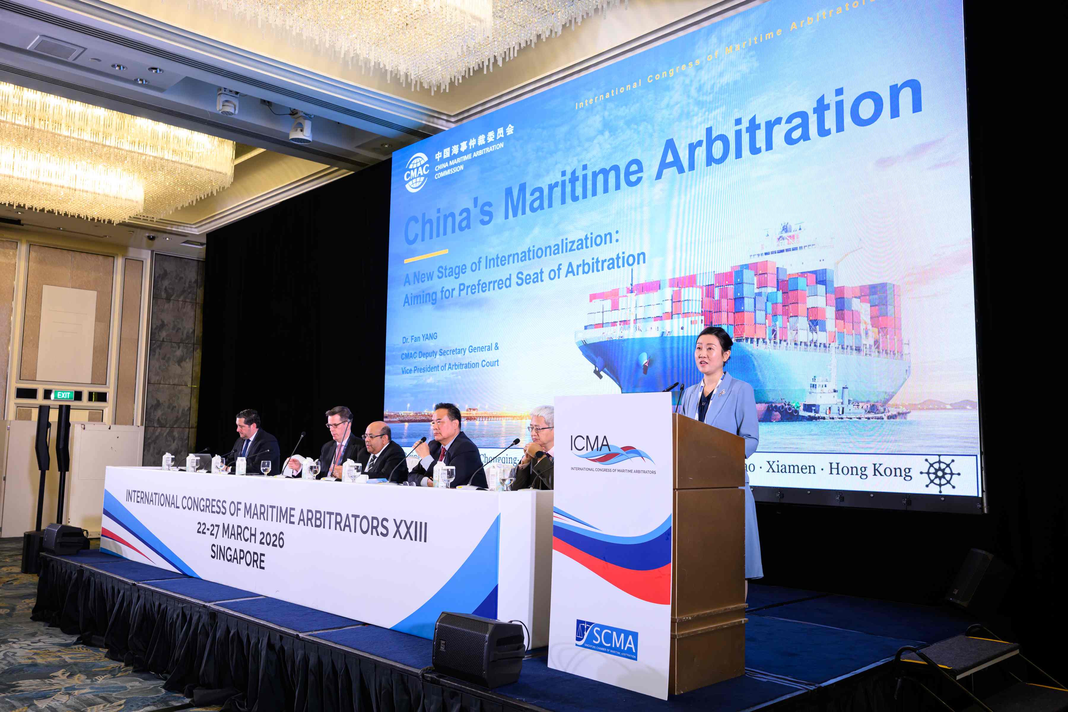 La CMAC asistió e intervino por invitación en la 23.ª Conferencia Internacional de Árbitros Marítimos celebrada en Singapur